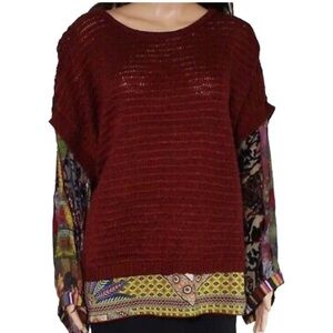 John Mark Santa Fe Mixed media sweater medium